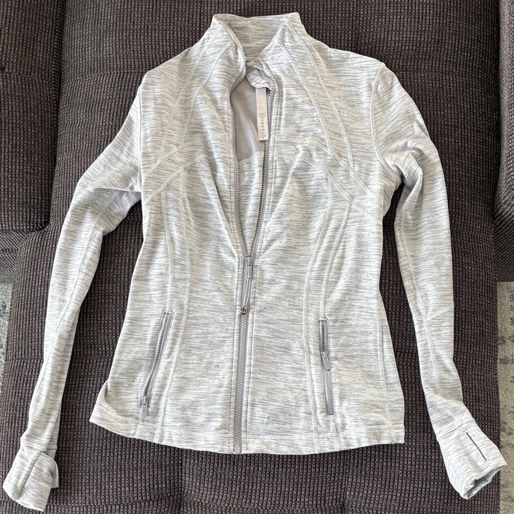 Lululemon Athletica Light Gray Zip-Up Jacket